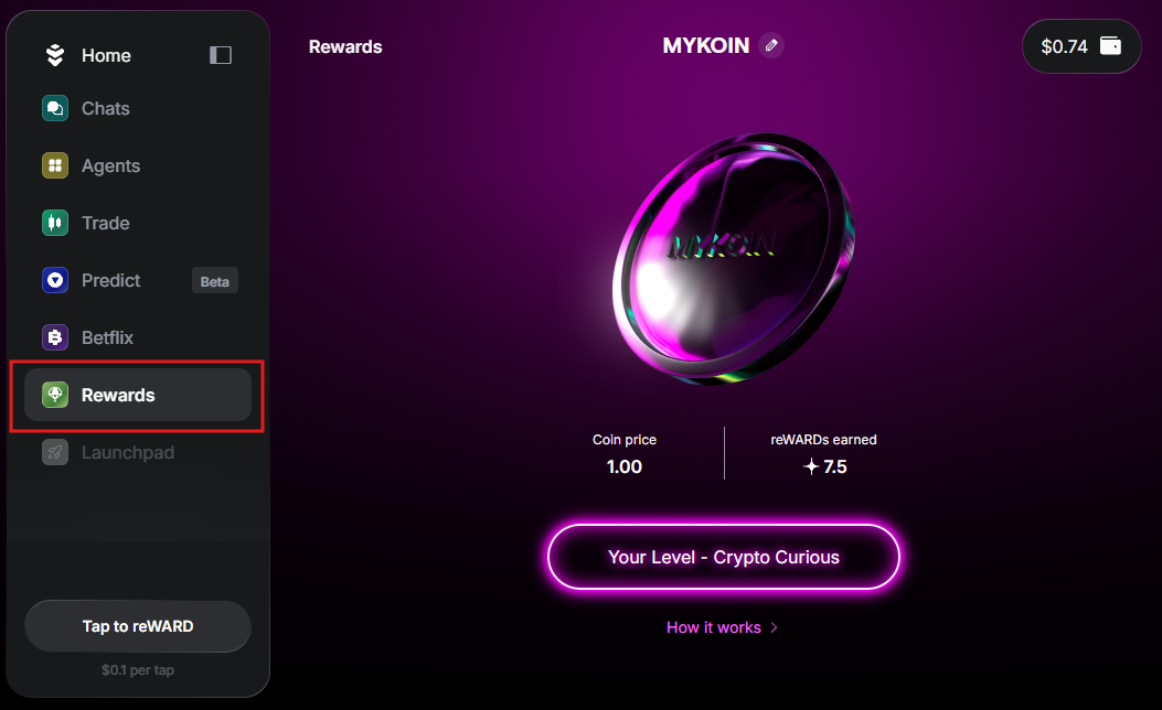 Create and grow your coin in Warden